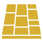 Yellow brick pattern on black background.